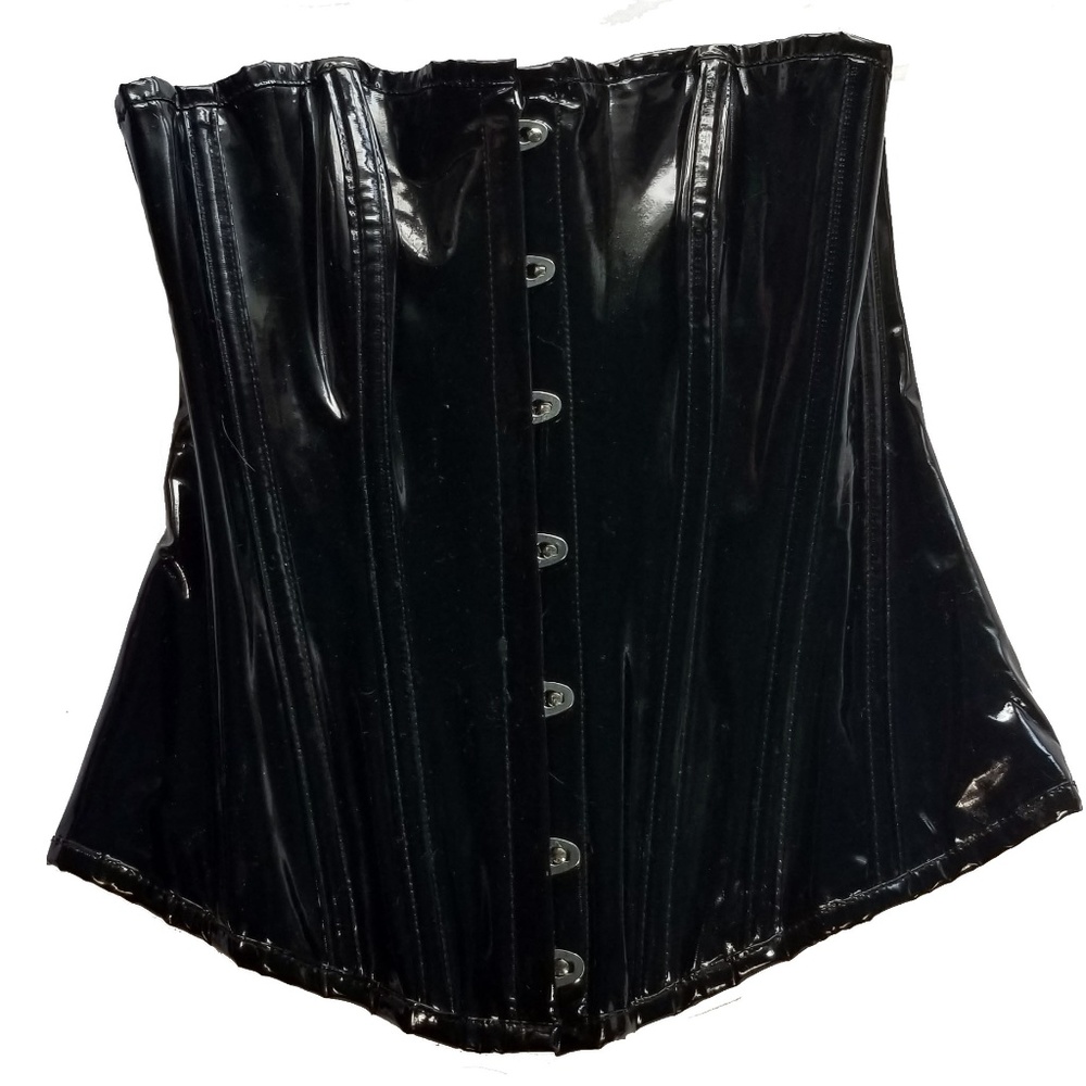 Black Vinyl Corset Living Dead Souls
